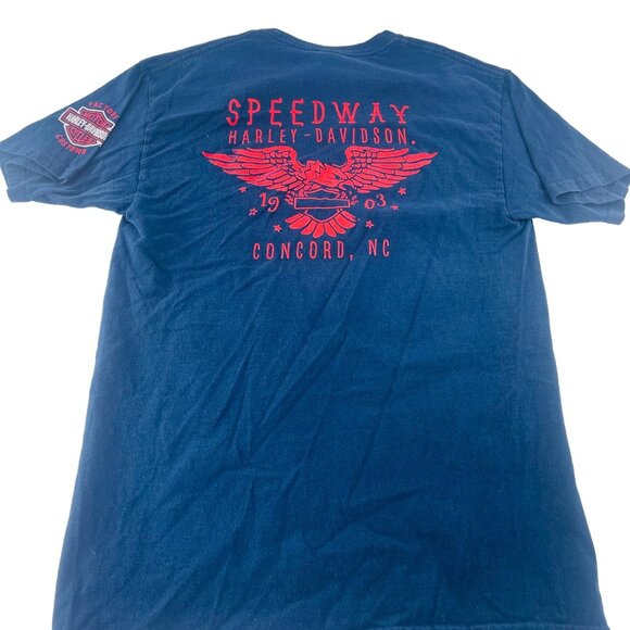 Harley-Davidson Blue T-Shirt Since 1903 Superior  Motorcycles Concord NC Size M - Picture 4 of 5